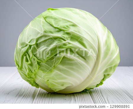 Freshly harvested autumn vegetables (cabbage) 129908891