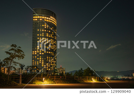 大津市琵琶湖夜景 129909040