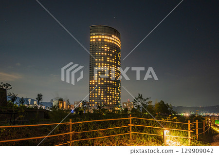 大津市琵琶湖夜景 129909042
