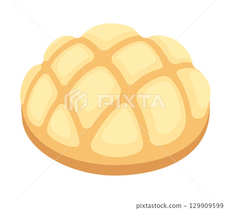 Melon bread icon 129909599