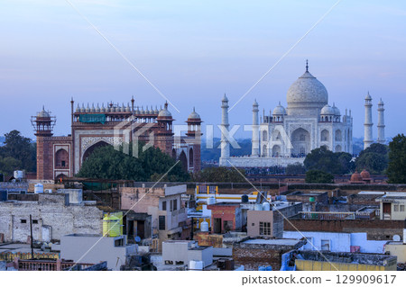 泰姬陵與城市景觀 129909617