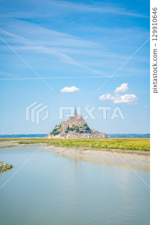 世界遺產聖米歇爾山的美麗風景 129910646