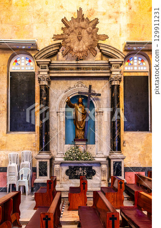 Interior of the Church of Saint Sebastian in Manaus, Amazonas, B 129911231