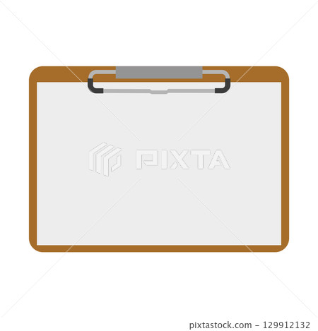 Clipboard and notepad illustration 129912132