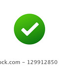 Check mark icon 129912850