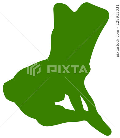 Hand-drawn, casual map illustration of Ibaraki prefecture 129913031