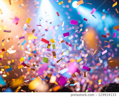 Vivid fluttering confetti 3 Vivid fluttering confetti 3 129914133