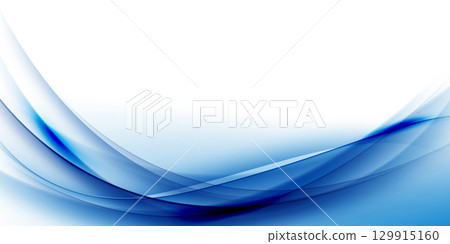 Blue waves abstract background, modern design, vector illustration Blue waves abstract background, modern design, vector illustration 129915160
