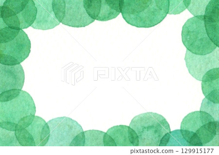 水彩圓點框架 129915177