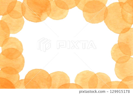 水彩圓點框架 129915178