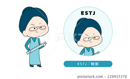 MBTI personality type illustration ESTJ (executive) character 129915378
