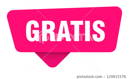 gratis magenta sticker isolated on transpatent background. gratis sign gratis magenta sticker isolated on transpatent background. gratis sign 129915576