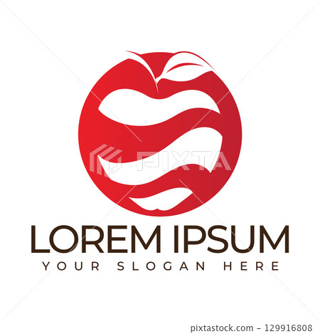 Iconic Apple Inspired Emblem 129916808