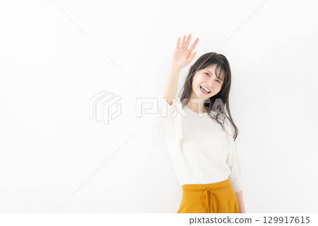女人微笑 女人微笑 129917615