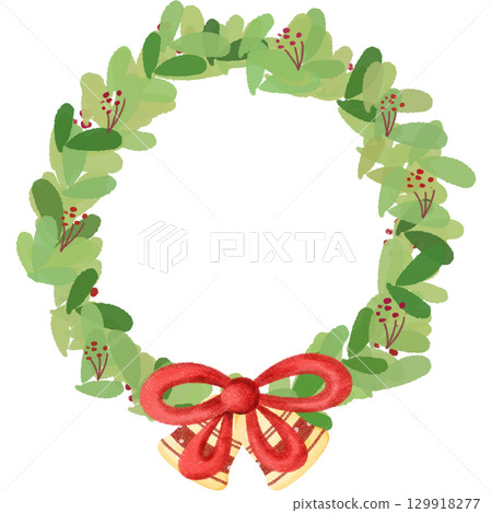 Winter celebration illustration with candy cookies and christmas decorations. 129918277