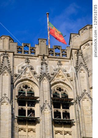 Roman Catholic Cathedral of St. Michael and St. Gudula in central Brussels, Belgium Roman Catholic Cathedral of St. Michael and St. Gudula in central Brussels, Belgium 129918785