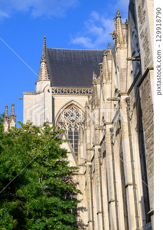 Roman Catholic Cathedral of St. Michael and St. Gudula in central Brussels, Belgium 129918790