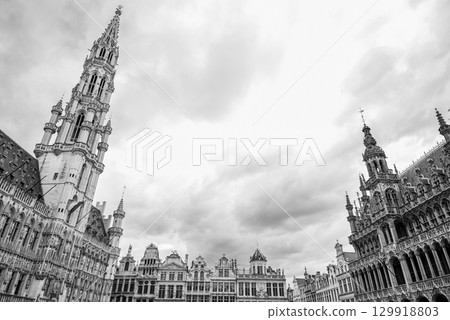 Town Hall of the City of Brussels on the Grand-Place Grote Markt central square of Brussels, Belgium Town Hall of the City of Brussels on the Grand-Place Grote Markt central square of Brussels, Belgium 129918803