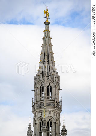 Town Hall of the City of Brussels on the Grand-Place Grote Markt central square of Brussels, Belgium Town Hall of the City of Brussels on the Grand-Place Grote Markt central square of Brussels, Belgium 129918808