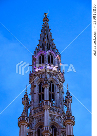 Town Hall of the City of Brussels on the Grand-Place Grote Markt central square of Brussels, Belgium Town Hall of the City of Brussels on the Grand-Place Grote Markt central square of Brussels, Belgium 129918810