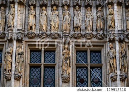 Town Hall of the City of Brussels on the Grand-Place Grote Markt central square of Brussels, Belgium Town Hall of the City of Brussels on the Grand-Place Grote Markt central square of Brussels, Belgium 129918818