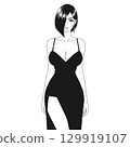 Lingerie Silhouettes Reimagined Generative AI 129919107