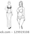 Lingerie Silhouettes Reimagined Generative AI 129919108