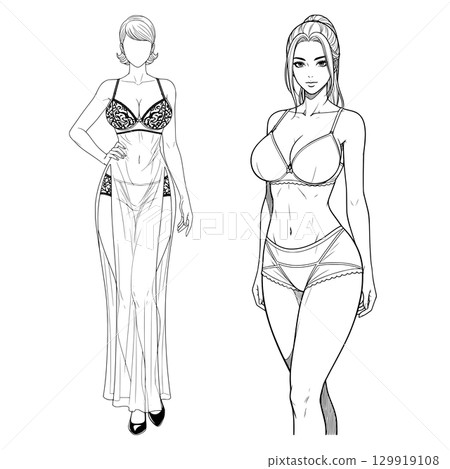 Lingerie Silhouettes Reimagined Generative AI Lingerie Silhouettes Reimagined Generative AI 129919108