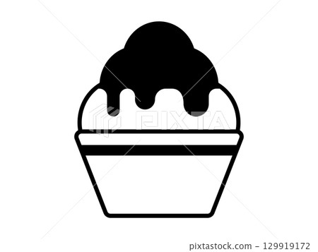 刨冰圖示單色 129919172