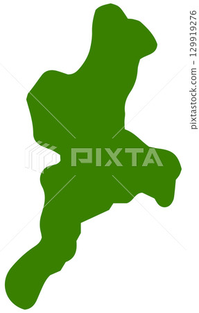 Hand-drawn, casual map illustration of Mie prefecture Hand-drawn, casual map illustration of Mie prefecture 129919276