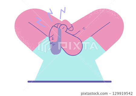 Negative human emotions and feelings concept 129919542
