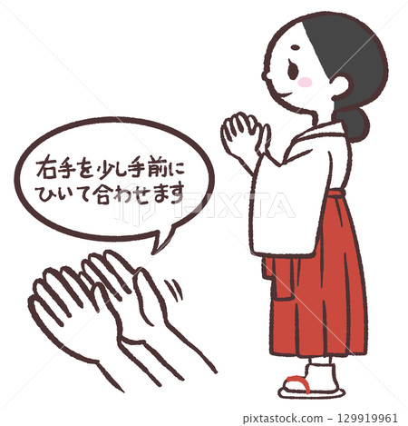 祈禱時如何攜手的圖示 129919961