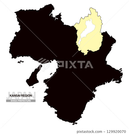 日本關西地區滋賀縣地圖無縣界 03 129920070