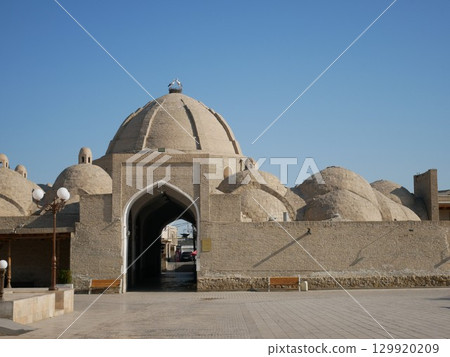 Exterior of Taki Zargaron (Bukhara, Uzbekistan) 129920209