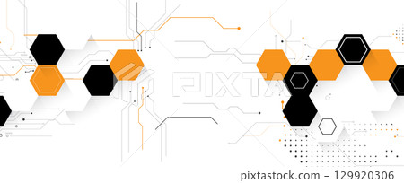 Abstract circuit technology and science concept background for business presentation Abstract circuit technology and science concept background for business presentation 129920306