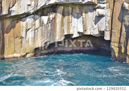 The Blue Cave at Gama-no-Kuchi, Mie 129920352