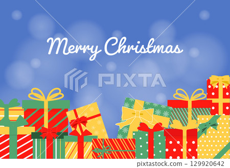 簡單的聖誕背景聖誕卡 129920642