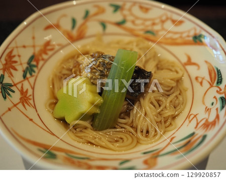 Grilled Mackerel Somen 129920857