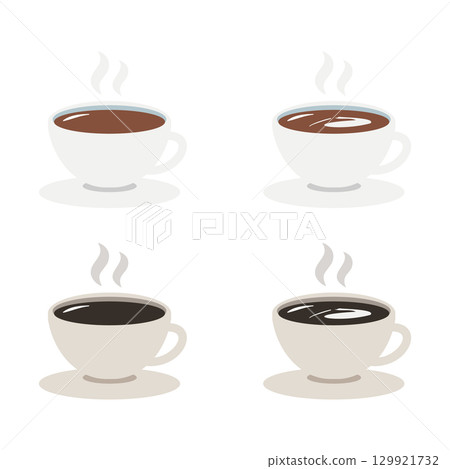 咖啡咖啡杯圖標集 129921732