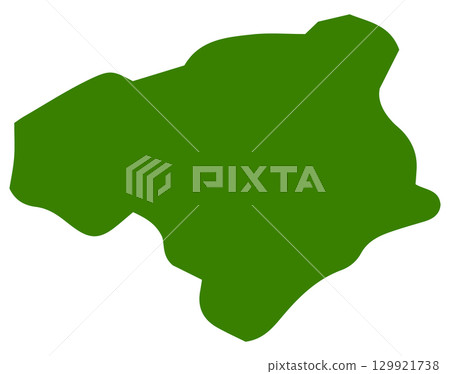 Hand-drawn, casual Tokushima prefecture map illustration 129921738