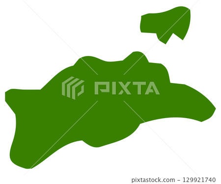 香川縣的手繪隨意地圖插圖 香川縣的手繪隨意地圖插圖 129921740