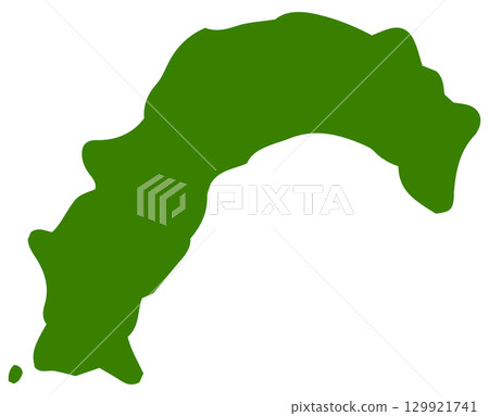 高知縣的手繪隨意地圖插圖 高知縣的手繪隨意地圖插圖 129921741