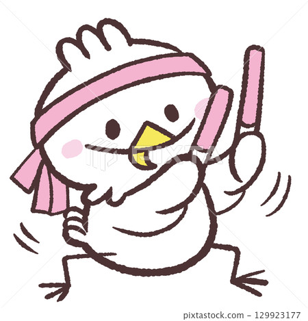 Pink Otagei White Bird 129923177