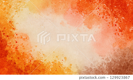 Autumn color watercolor splash background Autumn color watercolor splash background 129923867