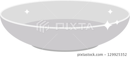 A sleek and pristine empty dish, promising culinary possibilities with its clean and modern design. 129925352