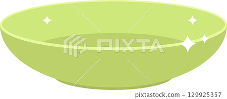 Shiny light green bowl with a wide mouth is sparkling, looking clean, empty, and ready to be used. Shiny light green bowl with a wide mouth is sparkling, looking clean, empty, and ready to be used. 129925357