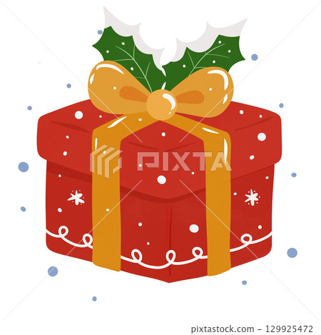 Christmas gift box 129925472