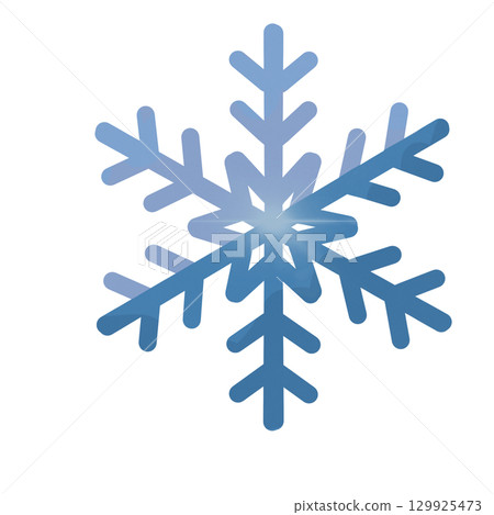 snowflake isolated on white background 129925473