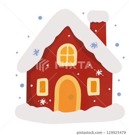 winter house with a roof winter house with a roof 129925479