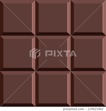 A rich, textured chocolate bar with nine rectangular sections, ready to be enjoyed in small bites. A rich, textured chocolate bar with nine rectangular sections, ready to be enjoyed in small bites. 129925862